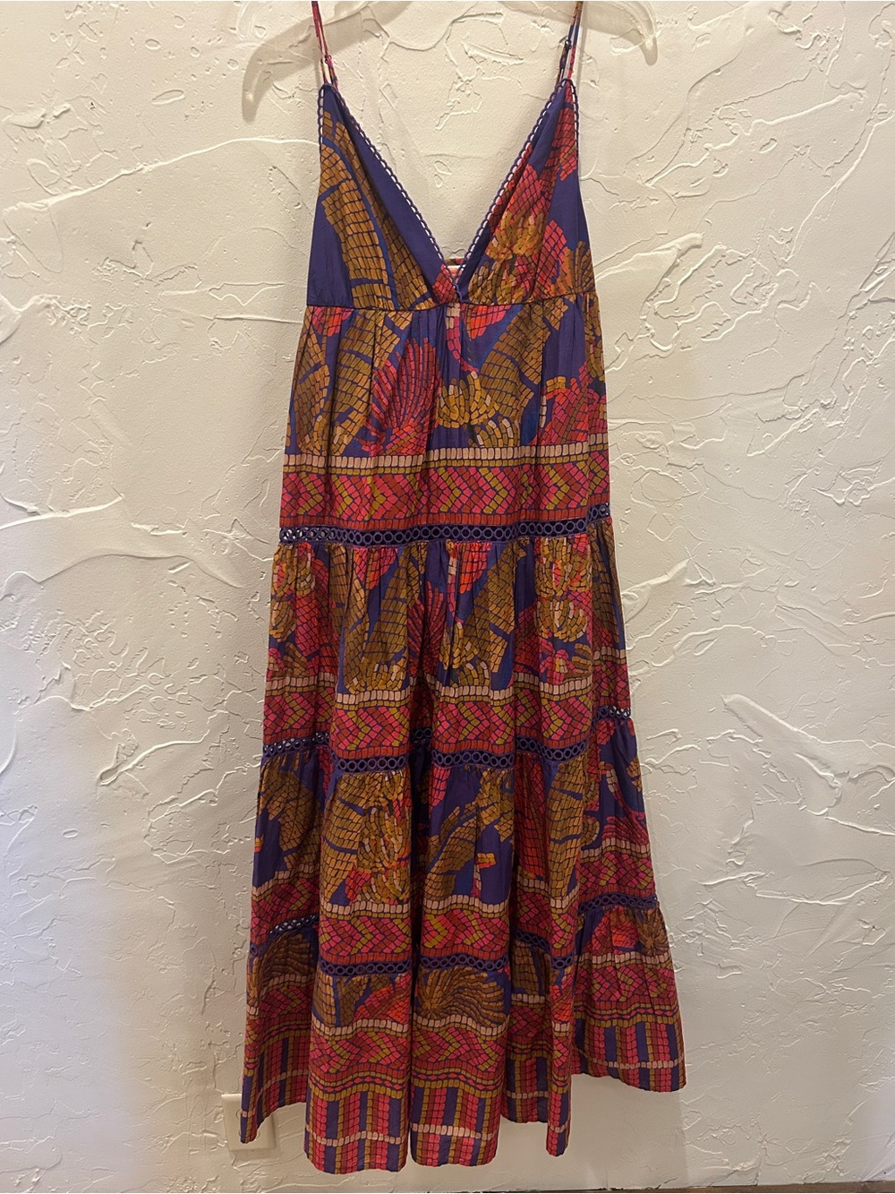 FARM Rio Forest Mosaic Maxi Dress Size Large - Picture 2 of 5